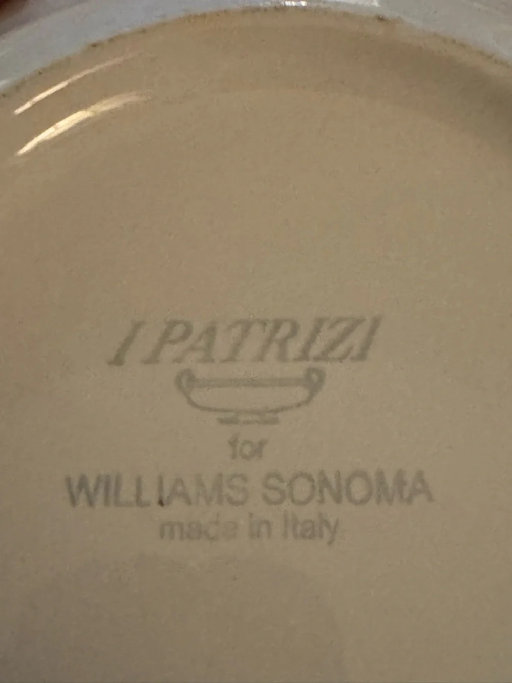 Williams Sonoma I Patrizi Olive Harvest White Pasta Bowl - set of 4